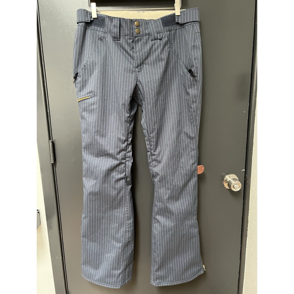 Airblaster Glacier Collection Air Out Sz M Striped Ski Snowboard Pants Women's